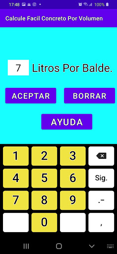 Calcule Fácil Concreto Por Vol Screen 2