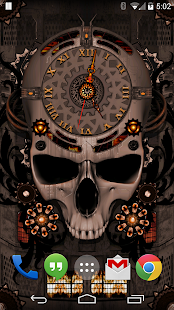 Steampunk Clock Live Wallpaper