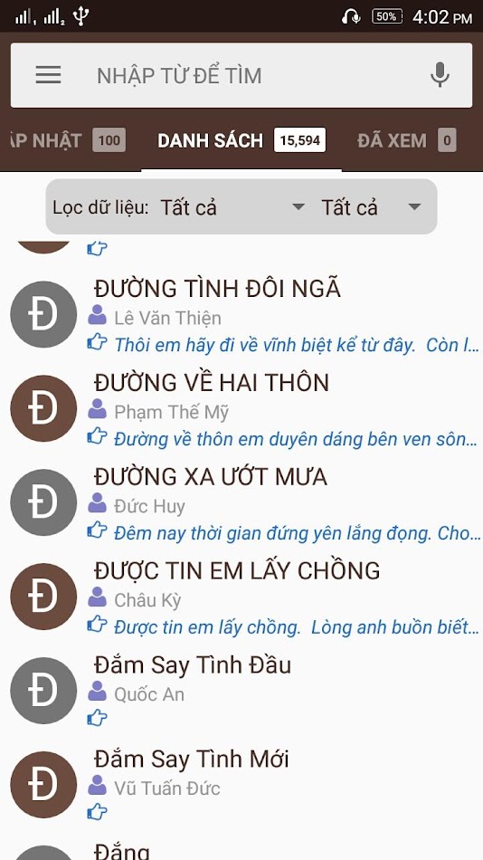 #1. Lời Bài Hát Offline (Android) Podle: HaDoSolution