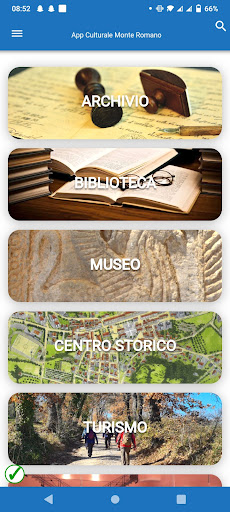 Android application Monte Romano Cultura screenshort