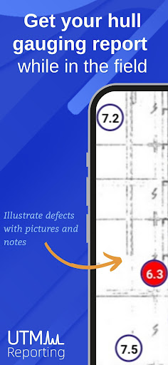 Android application UTM Reporting : marine survey screenshort