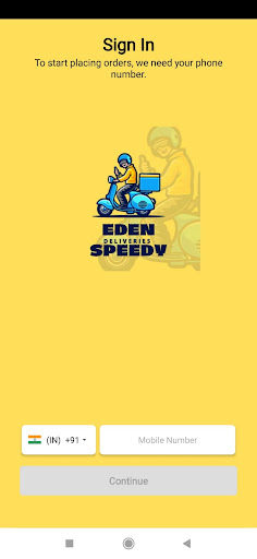 Eden Speedy Deliveries Screen 2
