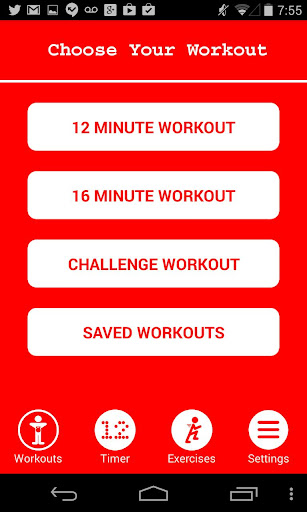 Screenshot of 12 Minute Athlete HIIT Workout