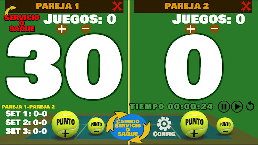 Padel Tennis Score Screen 2