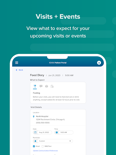 IQVIA Patient Portal screenshot 21
