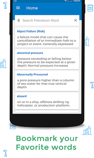 Petroleum Dictionary Screen 3