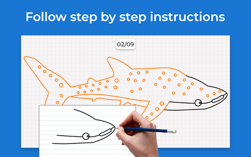 Shark Draw Step by Step Screen 3