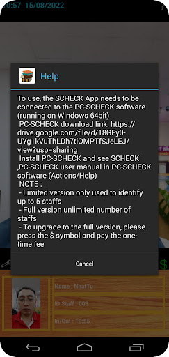 SCHECK Screen 3