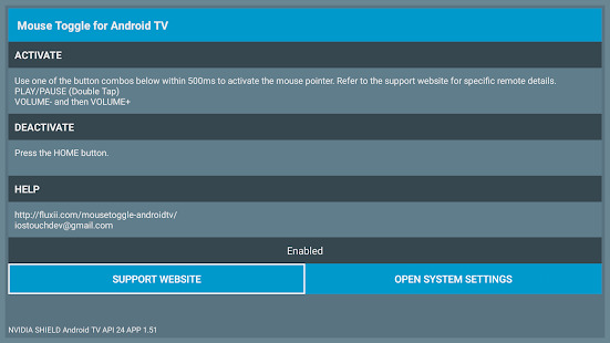 Mouse Toggle for Android TV Screenshot