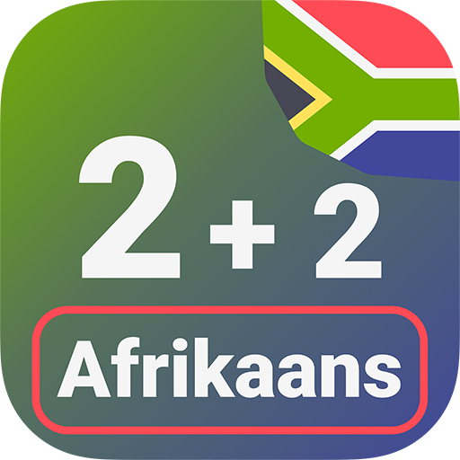 Numbers in Afrikaans language logo