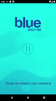screenshot of Blue FM 100.7