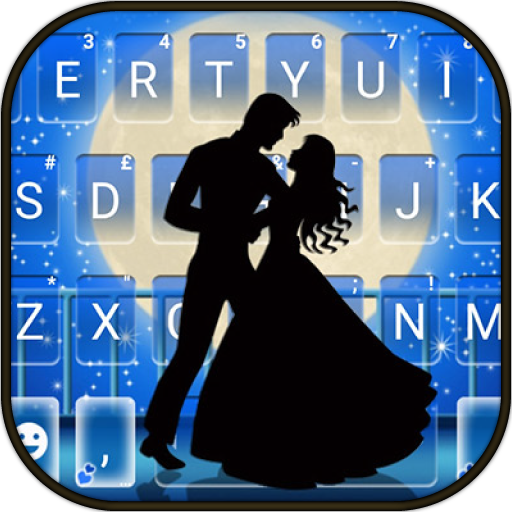 Moon Couple Dance Keyboard Bac logo
