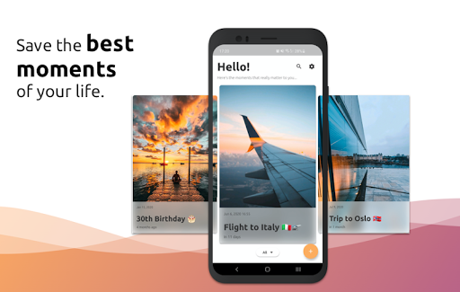 Android application ToU - Countdown and diary screenshort