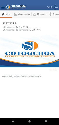 Cotogchoa - on line Screen 2