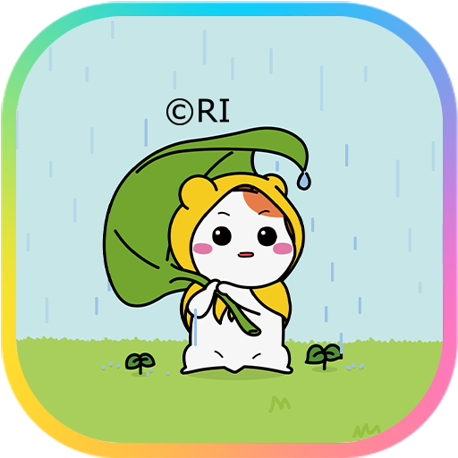에비츄 카카오톡 테마 - 비 오는 날 logo