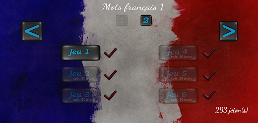 Android application Mots français screenshort