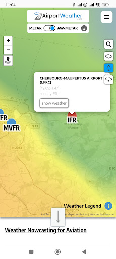 AirportWeather.com Screen 2