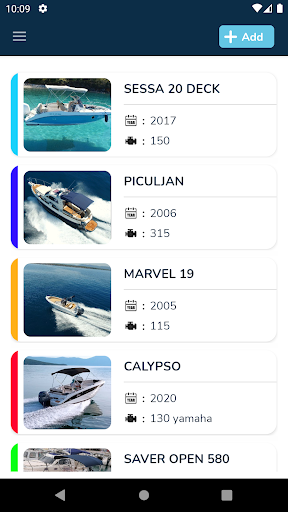 Android application Vesselio screenshort