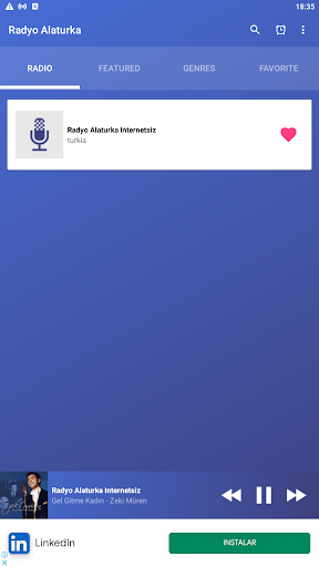 Android application radyo alaturka internetsiz screenshort