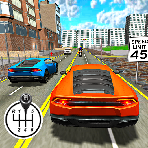 car driving games simulator 3d logo