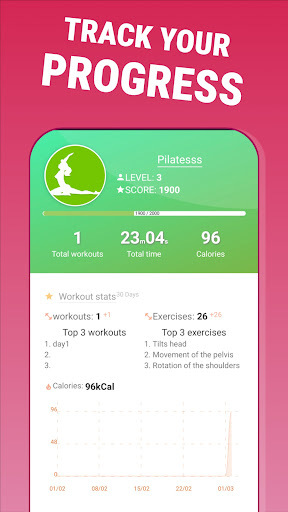 Screenshot of Pilates - home fitness