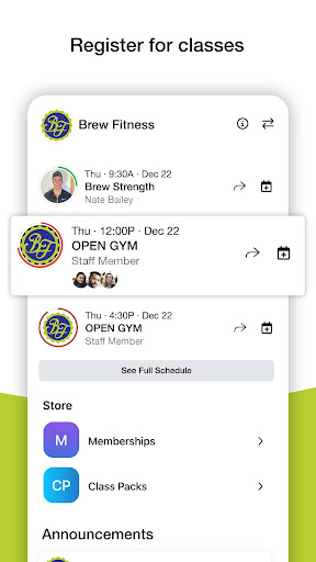 Brew Fitness Screen 2