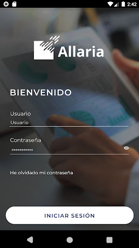 Android application Allaria screenshort