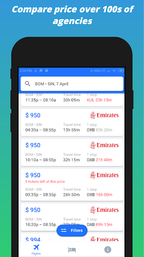 Travel Deals: Flights & Hotels Screen 2