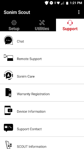 Android application SCOUT Remote Support screenshort
