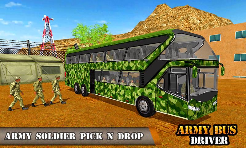 Army Bus Transporter Coach Fun banner