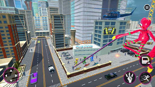 Flying Poppy Rope Hero Game 3D