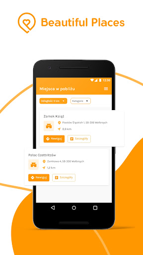 Android application Beautiful Places screenshort