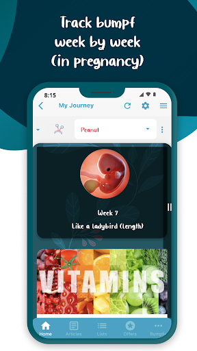 bumpf : Pregnancy & Baby+ App Screen 2