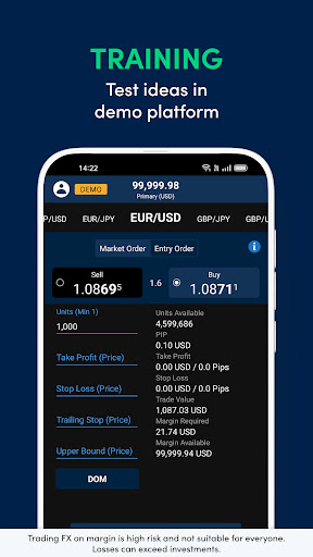 Screenshot of OANDA - Forex trading