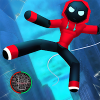 Spider stickman Hero Super Crime City