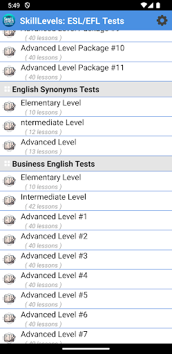 Skill Levels: ESL/EFL Tests Screenshot 1 - AppWisp.com
