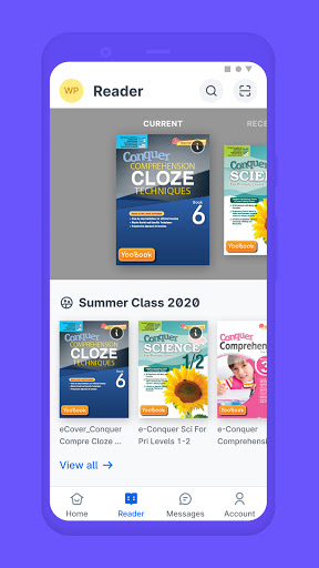 Android application Yoobook Reader screenshort
