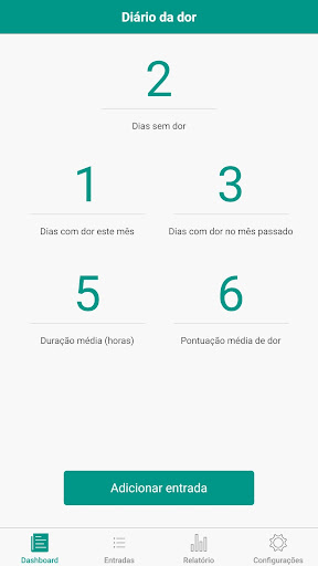 Visualização do aplicativo