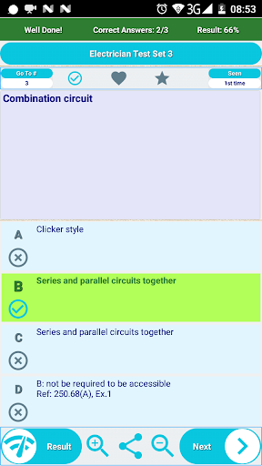 Electrician Practice Test Screen 2