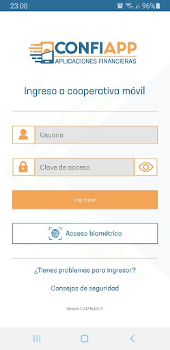 Android application ConfiApp screenshort