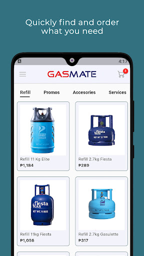 Gasmate Express Delivery Screen 2