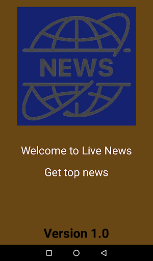 Android application Live News screenshort
