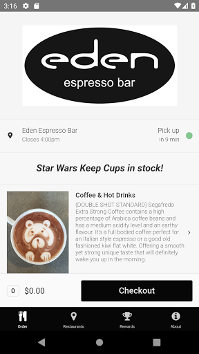 Android application Eden Espresso screenshort