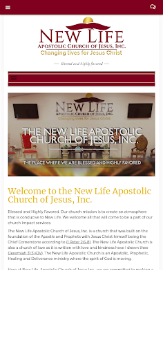 The New Life Apostolic Church Screen 2