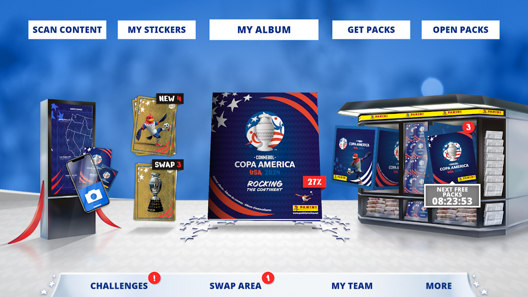 Copa America Panini Collection 1.0.0 APK + Mod (Unlimited money) untuk android