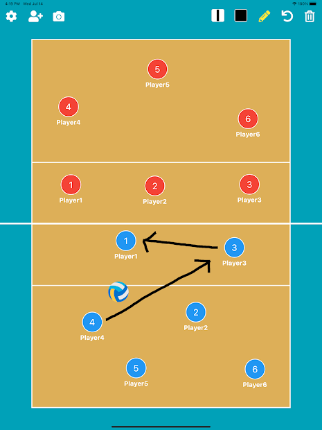 Imágen 5 Volleyball Tactic Board android