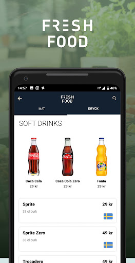 Android application Fresh food - Mat & Dryck screenshort