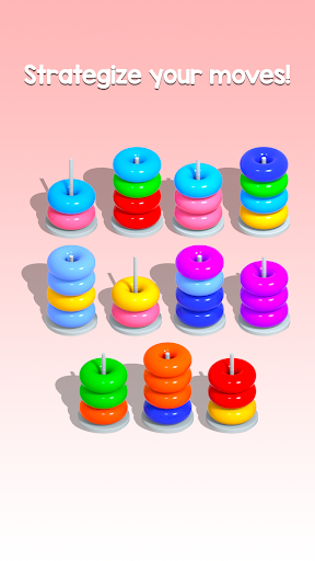 Color Hoop : Ring Sort ASMR 3D screenshots 2