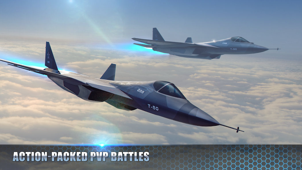 Modern Warplanes: Thunder Air Strike PvP warfare 1.20.2 APK + Mod (Unlimited money) untuk android