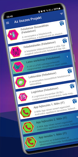 Android application Mök App screenshort